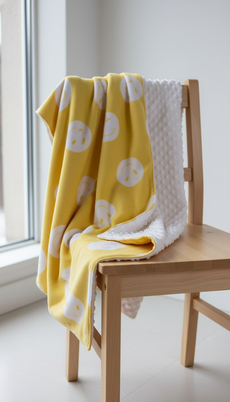 Fleece with Smiley Face