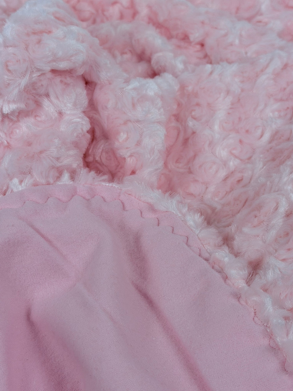Close-up of pink textured fabric
