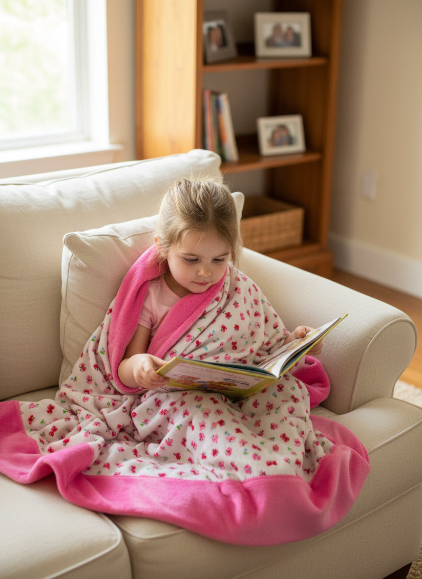 Pink Butterflies and Flowers