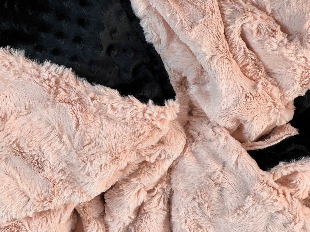 Faux Fur and Minky Dot