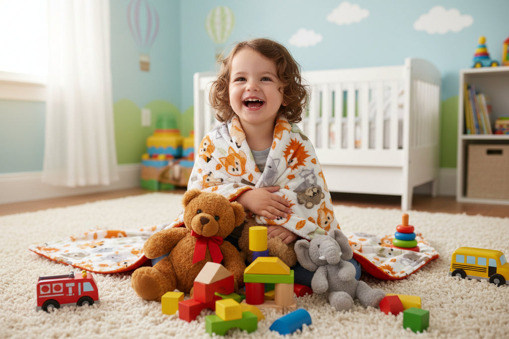 Cute Animal Minky with Soft Flannel Back